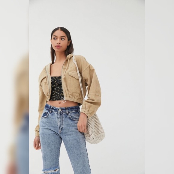 BDG Urban Outfitters Crop Corduroy Bomber Jacket - Picture 2 of 7